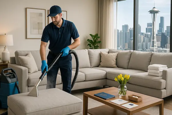 Professional furniture cleaning service for Airbnb and vacation rental properties