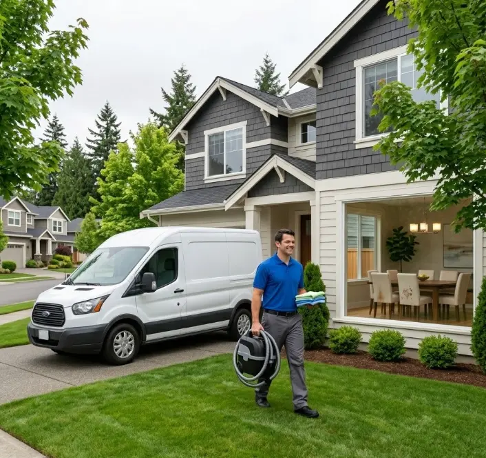 Map of dining chair cleaning service areas across Seattle metro