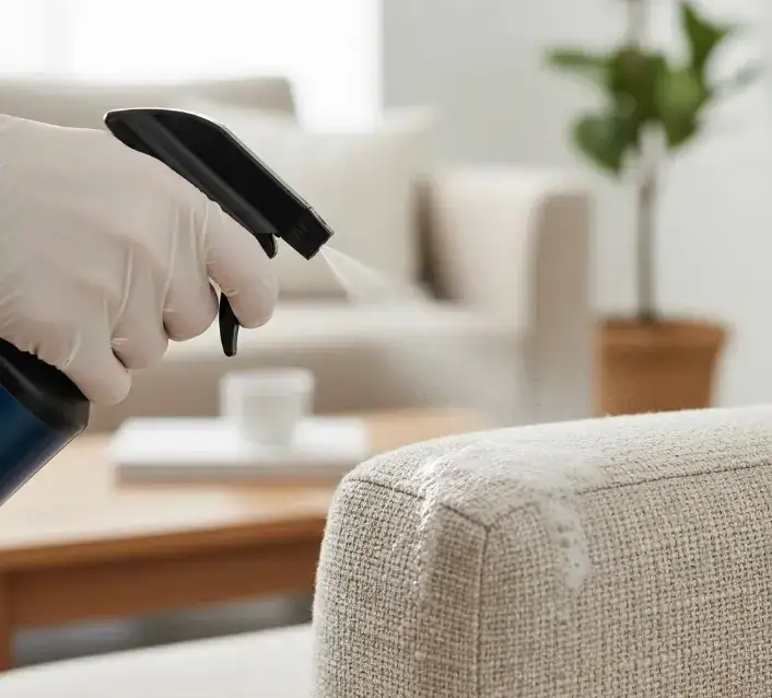 Enzyme treatment for dog odor in upholstery