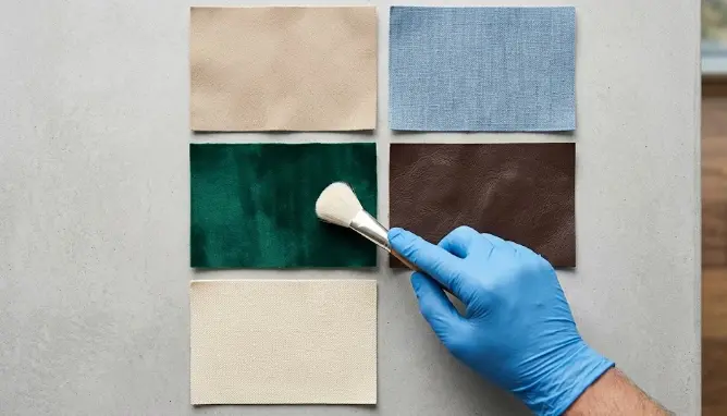 Different sofa fabric types requiring different cleaning frequencies