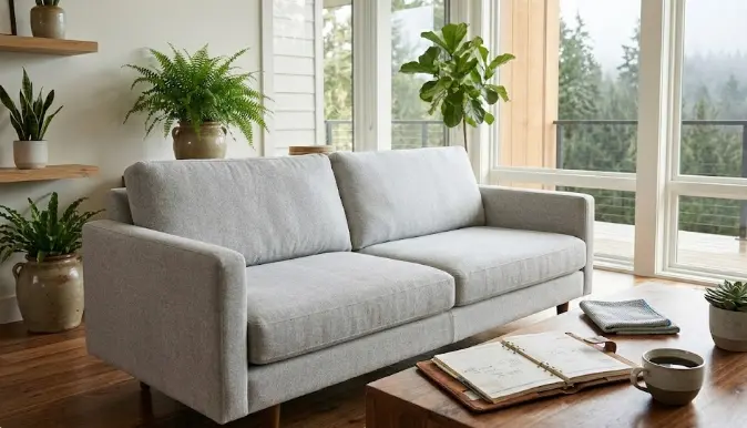 Sofa cleaning schedule chart for Seattle area homes showing seasonal considerations