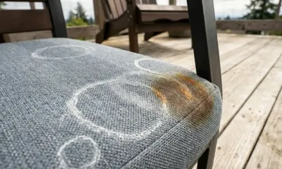 How to Remove Water Stains and Mineral Deposits from Outdoor Cushions