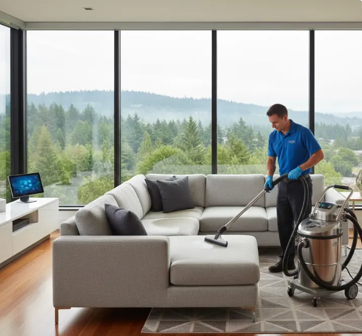 Professional upholstery cleaning service in Redmond Washington