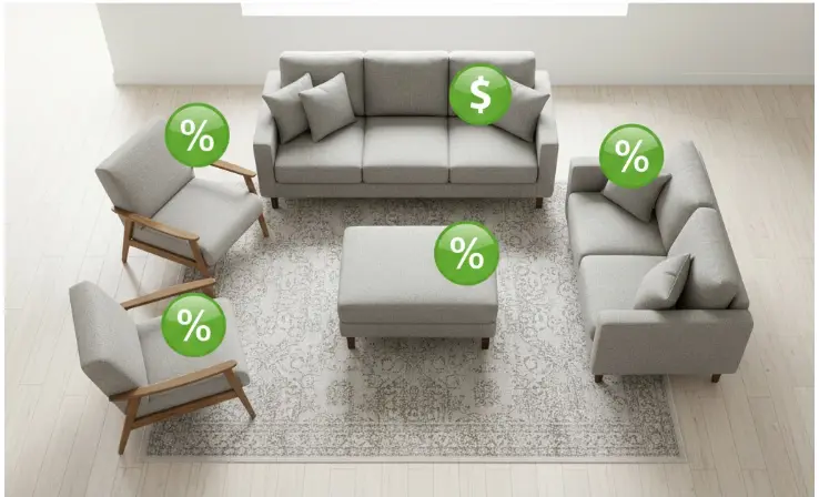 Bundle discount savings for upholstery cleaning services in Seattle