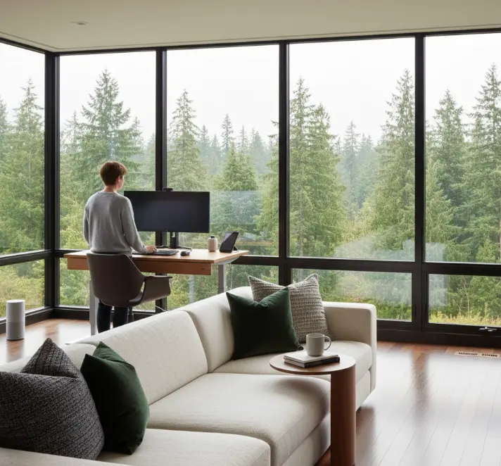 Modern Redmond home with quality furniture needing professional upholstery care